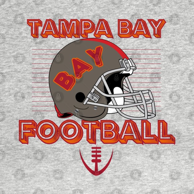 Tampa Bay Buccaneers Vintage Style by Borcelle Vintage Apparel 